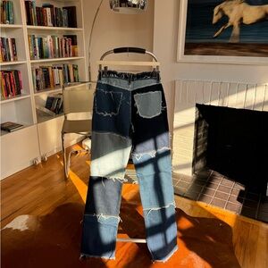 Jaded London patchwork jeans